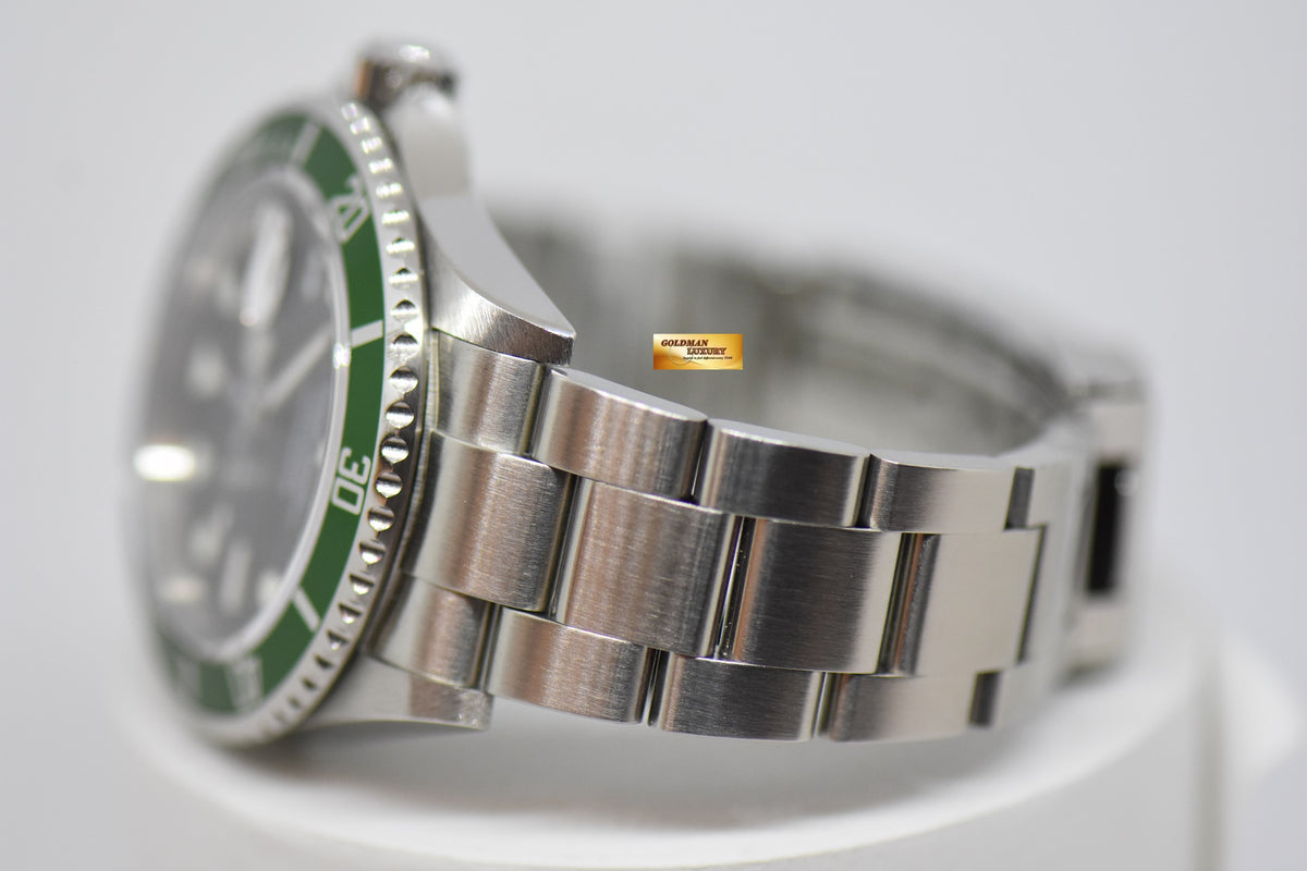 [SOLD] ROLEX OYSTER PERPETUAL SUBMARINER KERMIT GREEN BEZEL 40mm AUTOMATIC 16610LV (MINT)