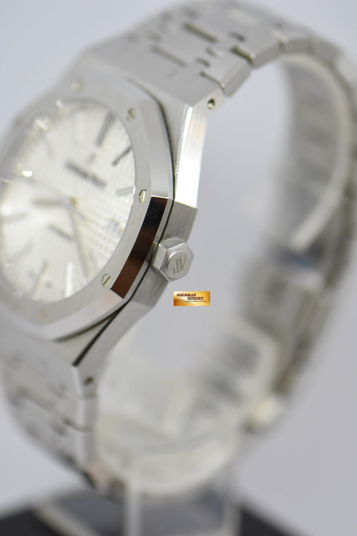 [SOLD] AUDEMARS PIGUET ROYAL OAK 41mm STEEL IN BRACELET WHITE AUTOMATIC 15400ST (MINT) (UNPOLISHED)
