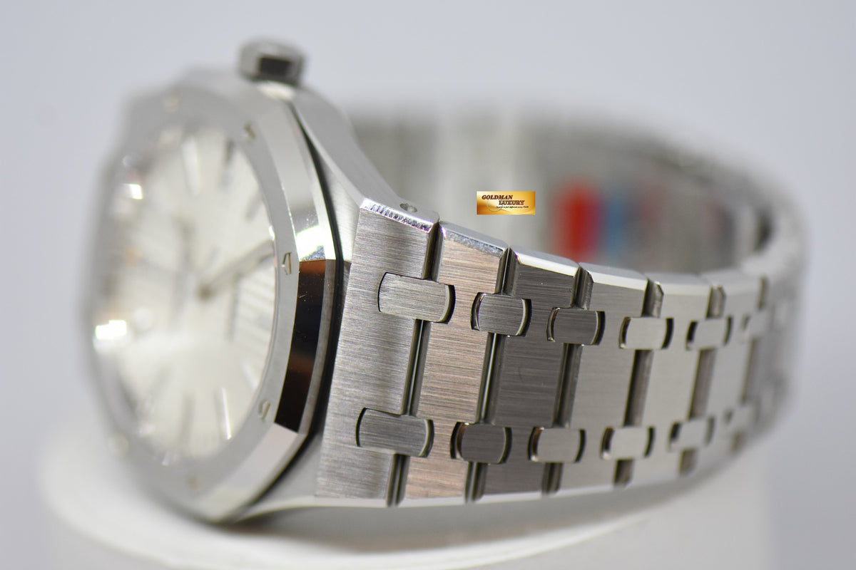 [SOLD] AUDEMARS PIGUET ROYAL OAK 41mm STEEL IN BRACELET WHITE AUTOMATIC 15400ST (MINT) (UNPOLISHED)