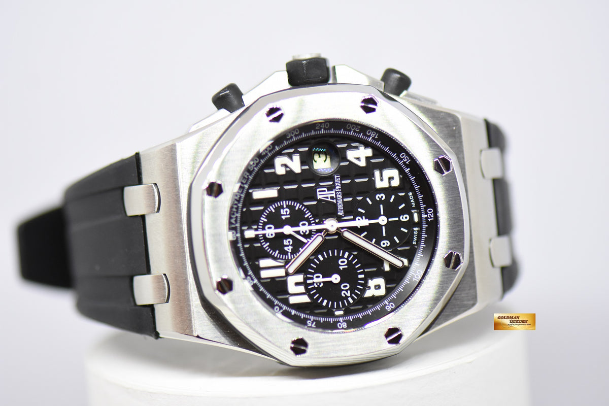 [SOLD] AUDEMARS PIGUET ROYAL OAK OFFSHORE CHRONOGRAPH 42mm BLACK THEME 26020ST (MINT)