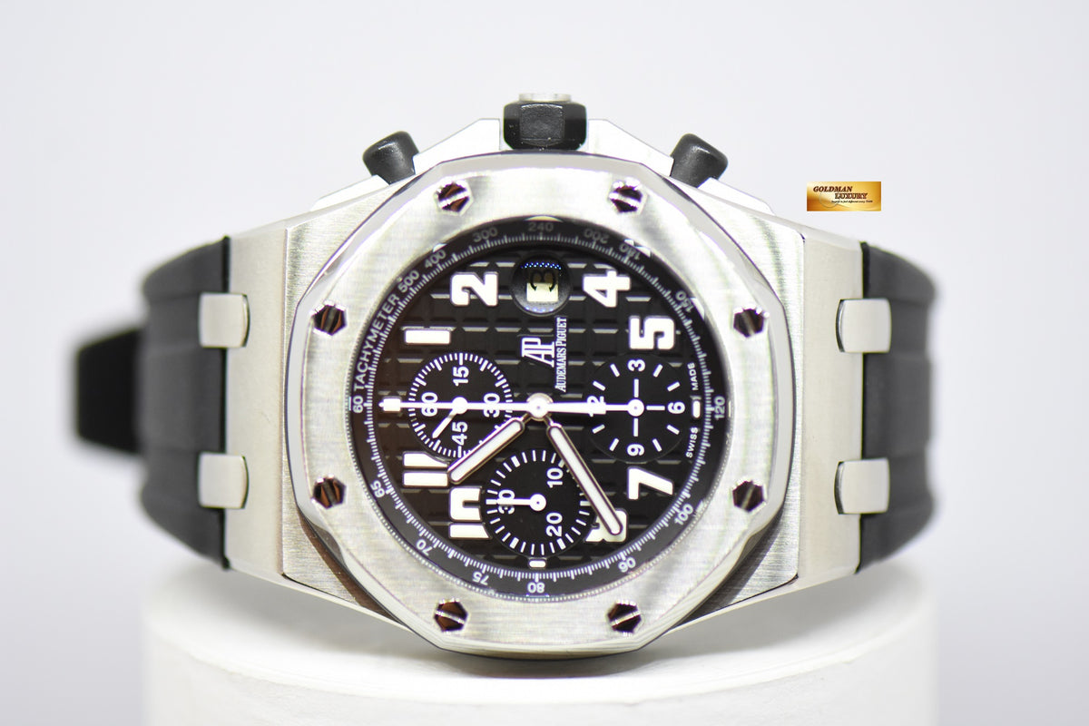 [SOLD] AUDEMARS PIGUET ROYAL OAK OFFSHORE CHRONOGRAPH 42mm BLACK THEME 26020ST (MINT)