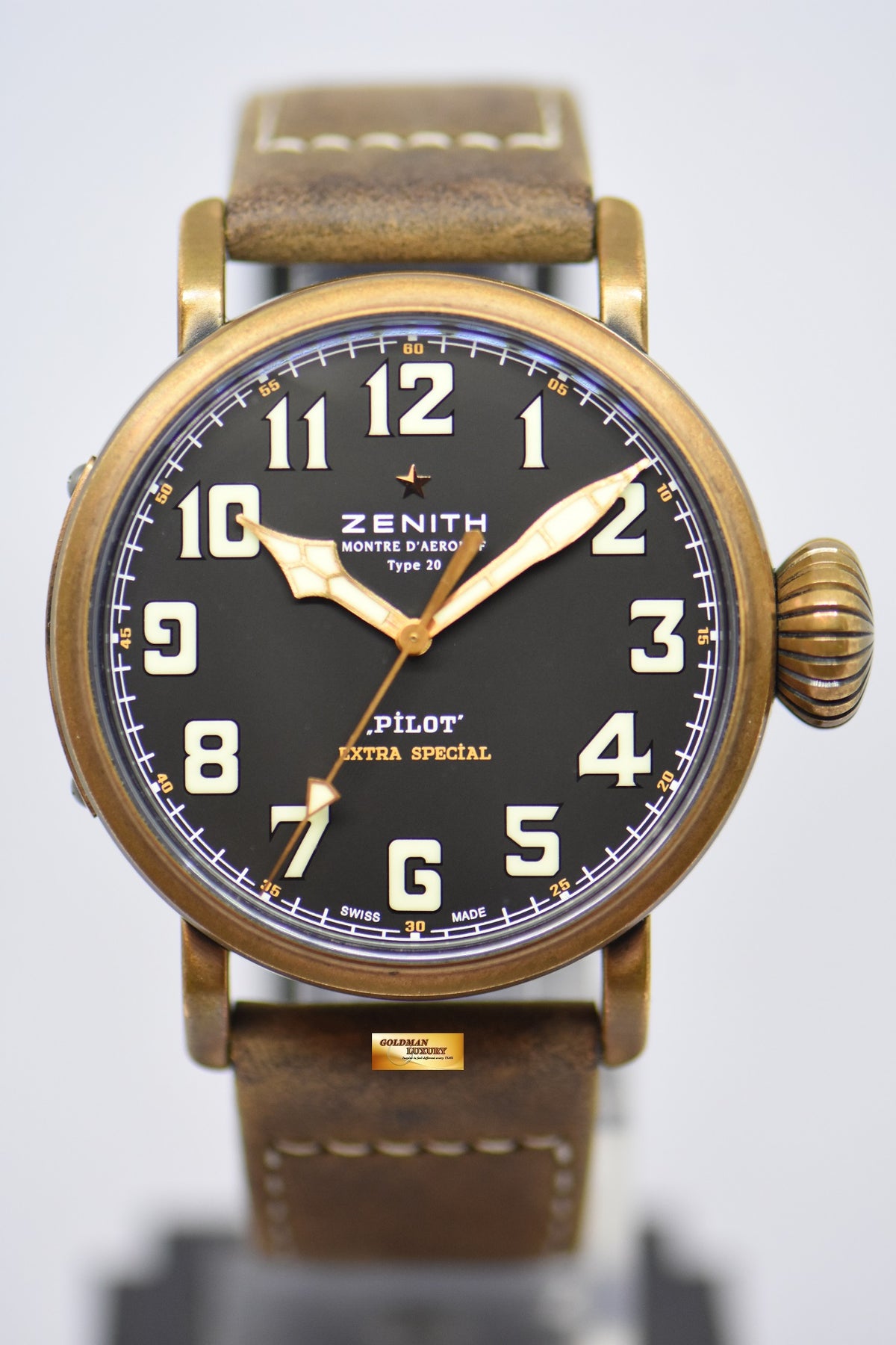 [SOLD] ZENITH PILOT TYPE 20 EXTRA SPECIAL 45mm BRONZE AUTOMATIC 29.2430.679 (MINT)