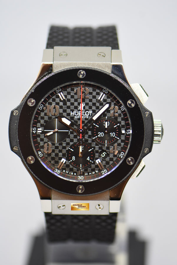 [SOLD] HUBLOT BIG BANG CHRONOGRAPH CERAMIC BEZEL SS 44mm AUTOMATIC 301.SB.131.RX (NEAR MINT)