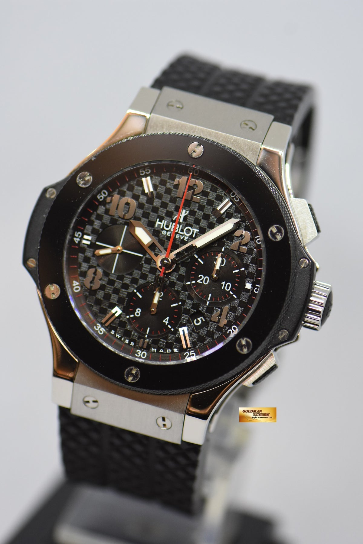 [SOLD] HUBLOT BIG BANG CHRONOGRAPH CERAMIC BEZEL SS 44mm AUTOMATIC 301.SB.131.RX (NEAR MINT)