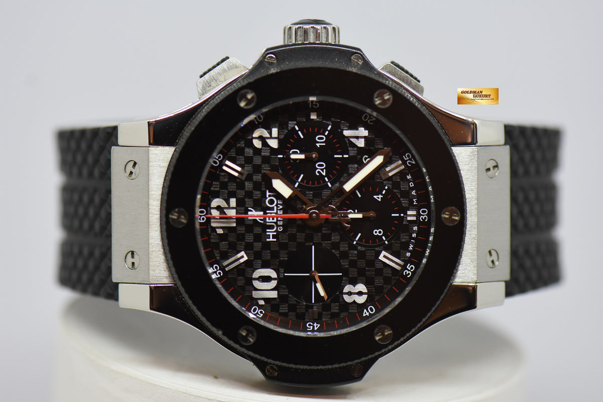 [SOLD] HUBLOT BIG BANG CHRONOGRAPH CERAMIC BEZEL SS 44mm AUTOMATIC 301.SB.131.RX (NEAR MINT)