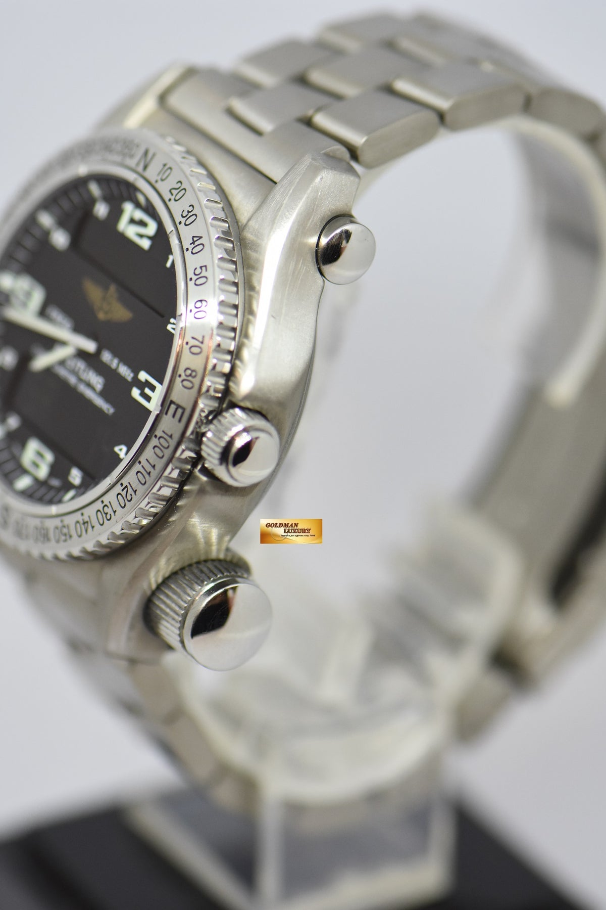 [SOLD] BREITLING EMERGENCY TITANIUM MEN’S MULTI-FUNCTIONAL SUPERQUARTZ E76321 (MINT)