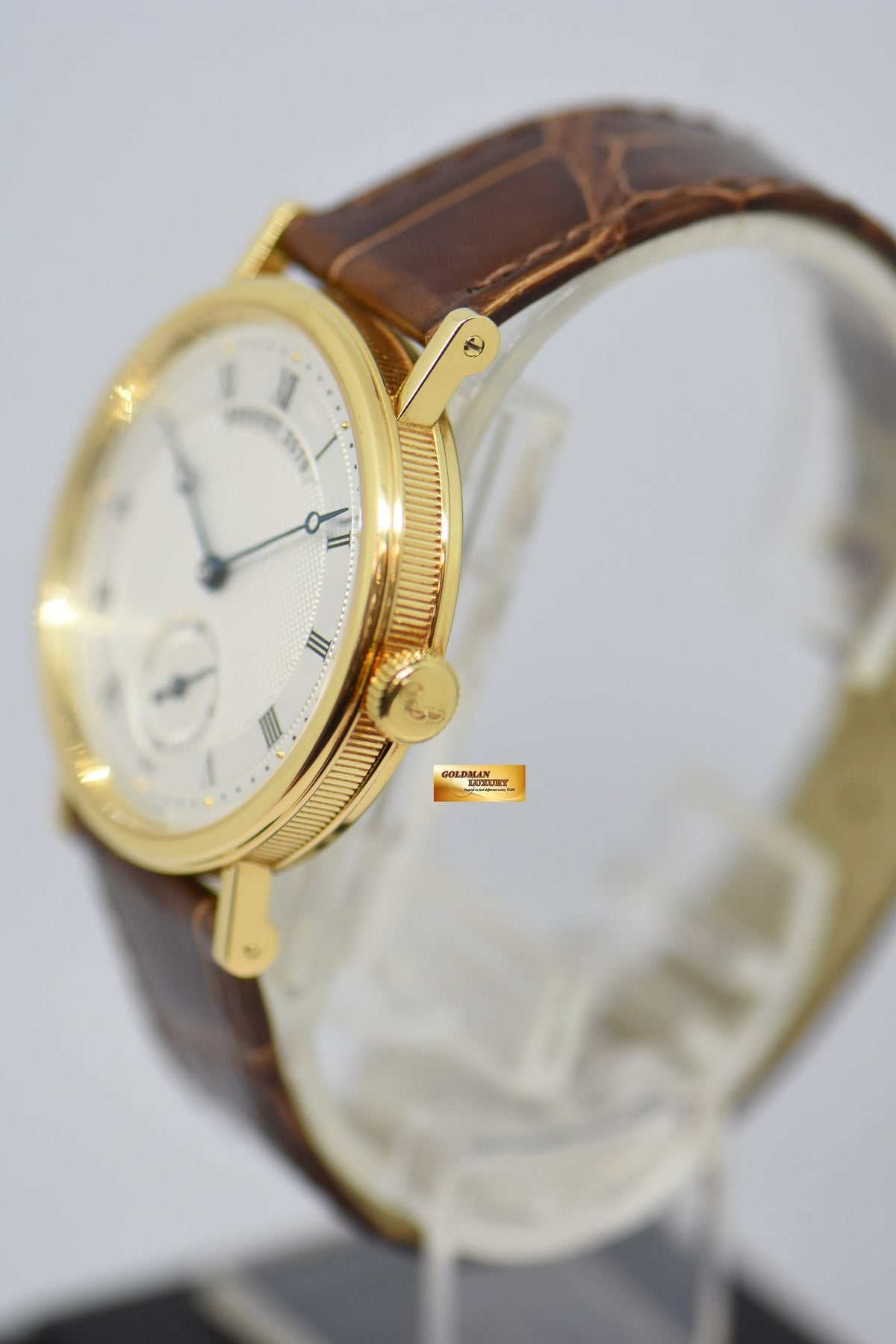 [SOLD] BREGUET CLASSIQUE 35mm SUB-SEC 18K YELLOW GOLD MANUAL WINDING w/ POWER RESERVE 5907 (NEAR MINT)