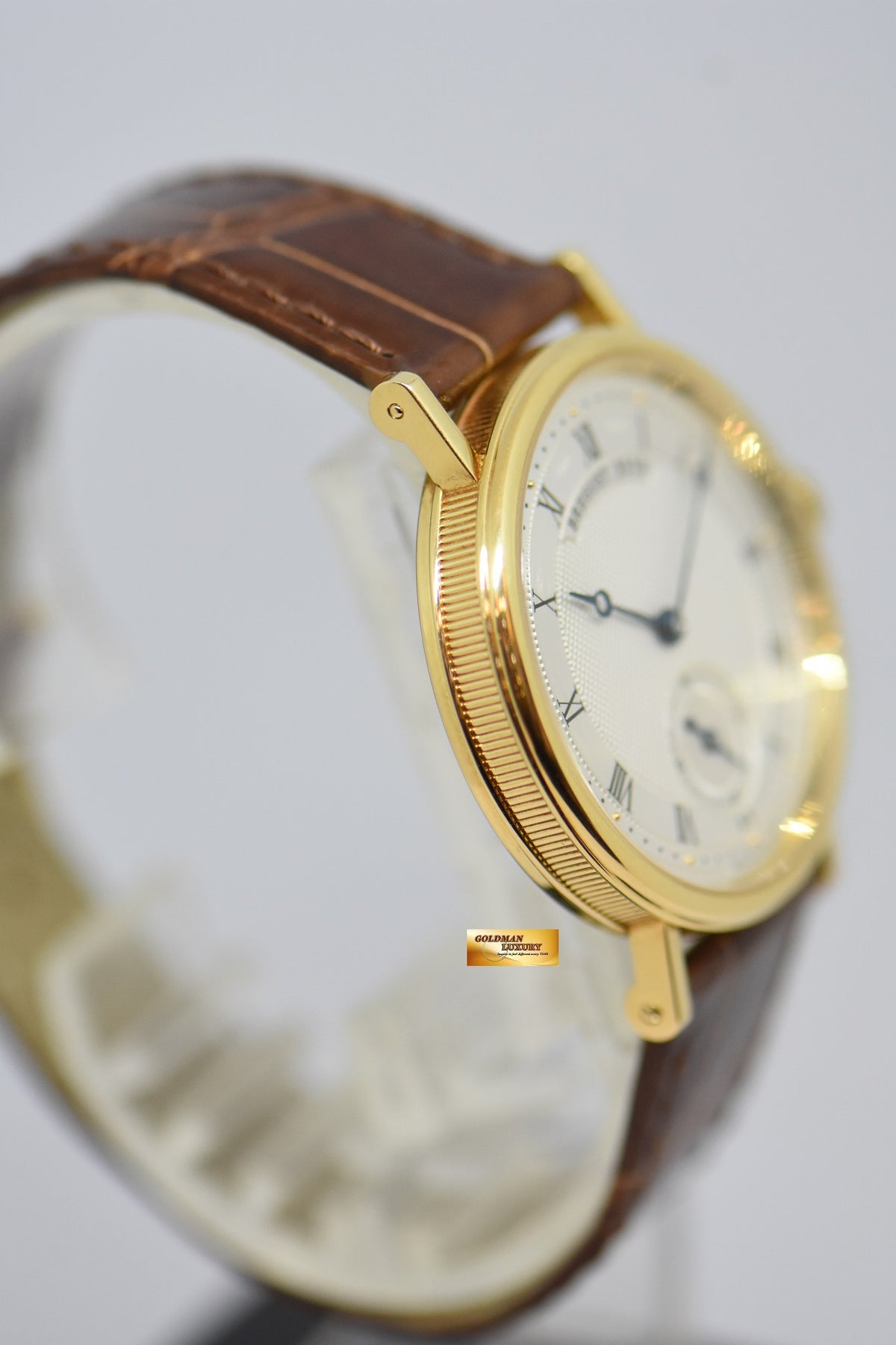 [SOLD] BREGUET CLASSIQUE 35mm SUB-SEC 18K YELLOW GOLD MANUAL WINDING w/ POWER RESERVE 5907 (NEAR MINT)