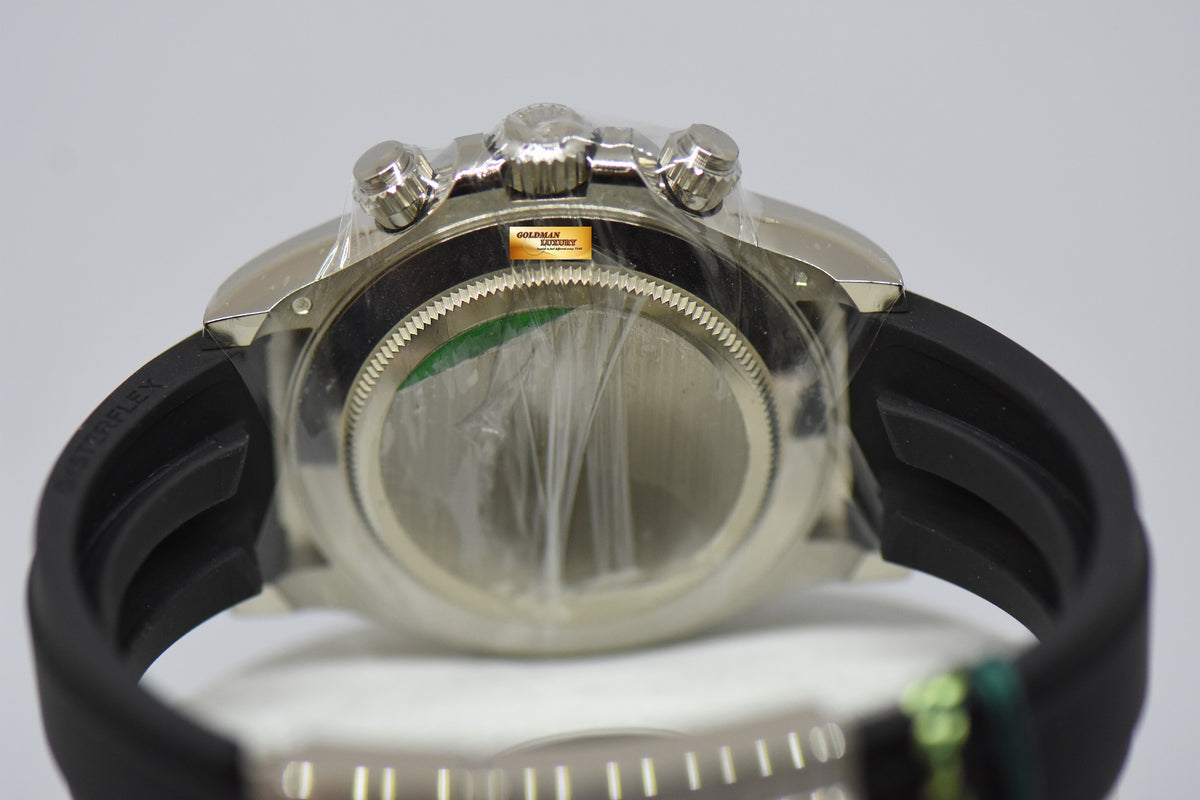 [SOLD] ROLEX OYSTER PERPETUAL DAYTONA WHITE GOLD IN RUBBER STRAP MOP DIAMOND DIAL 116519LN (NEW-UNWORN)