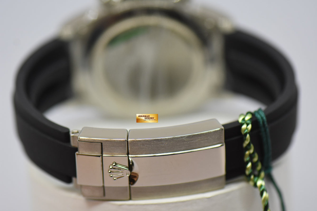 [SOLD] ROLEX OYSTER PERPETUAL DAYTONA WHITE GOLD IN RUBBER STRAP MOP DIAMOND DIAL 116519LN (NEW-UNWORN)