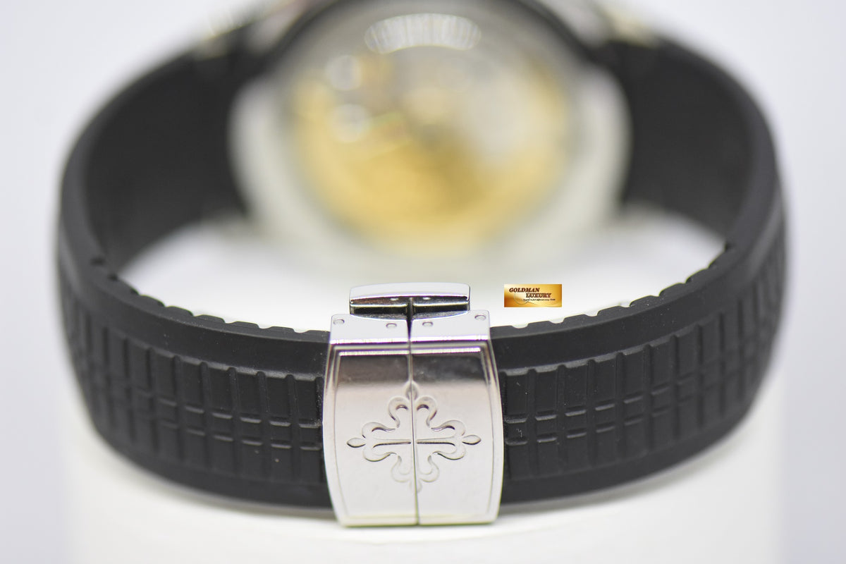 [SOLD] PATEK PHILIPPE AQUANAUT TRAVEL TIME 40.8mm STEEL IN RUBBER 5164A AUTOMATIC (MINT)