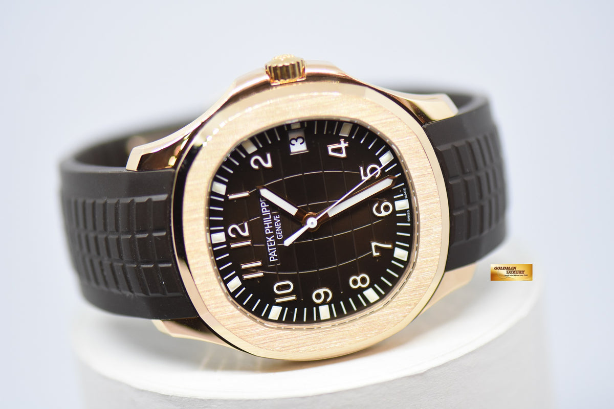 [SOLD] PATEK PHILIPPE AQUANAUT 40mm ROSE GOLD IN RUBBER 5167R AUTOMATIC (MINT) (UNPOLISHED)