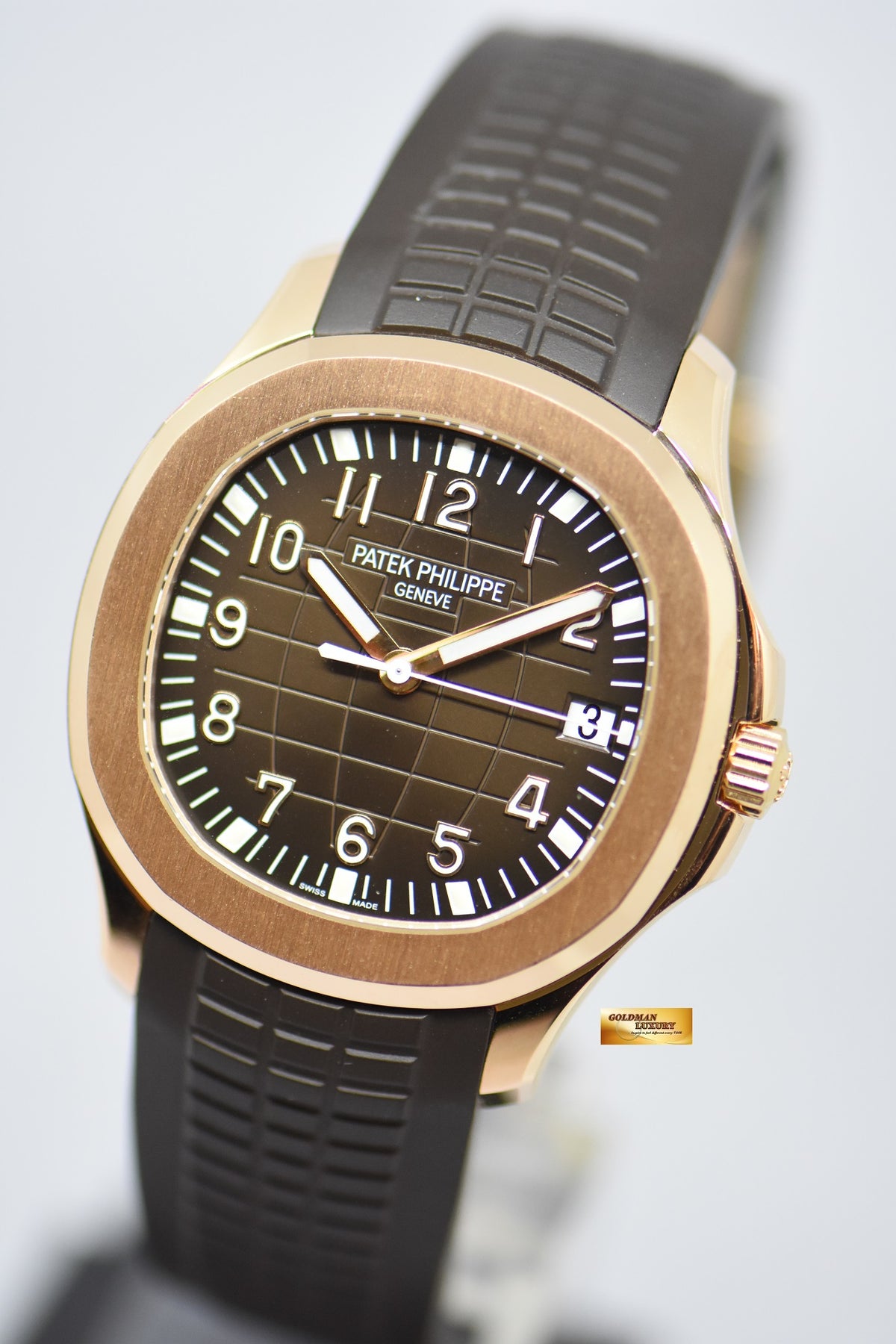 [SOLD] PATEK PHILIPPE AQUANAUT 40mm ROSE GOLD IN RUBBER 5167R AUTOMATIC (MINT) (UNPOLISHED)