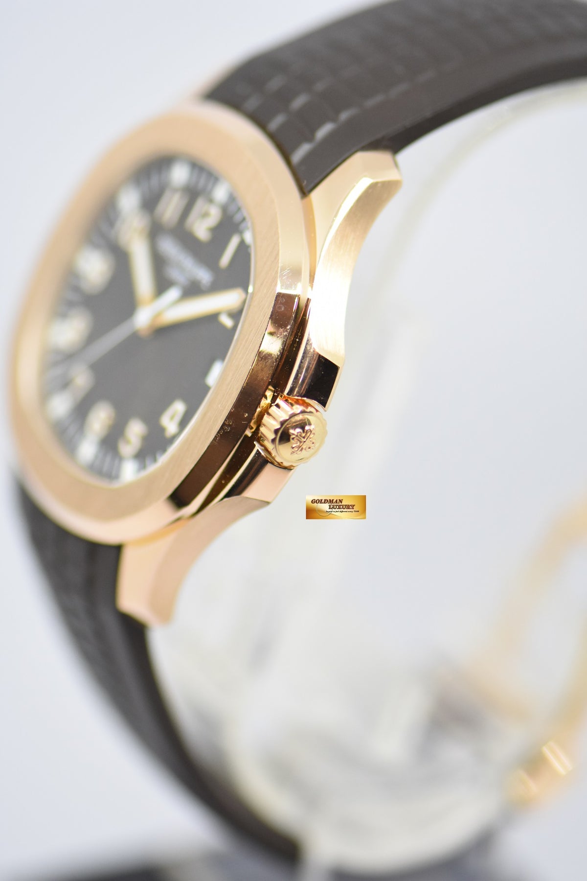 [SOLD] PATEK PHILIPPE AQUANAUT 40mm ROSE GOLD IN RUBBER 5167R AUTOMATIC (MINT) (UNPOLISHED)