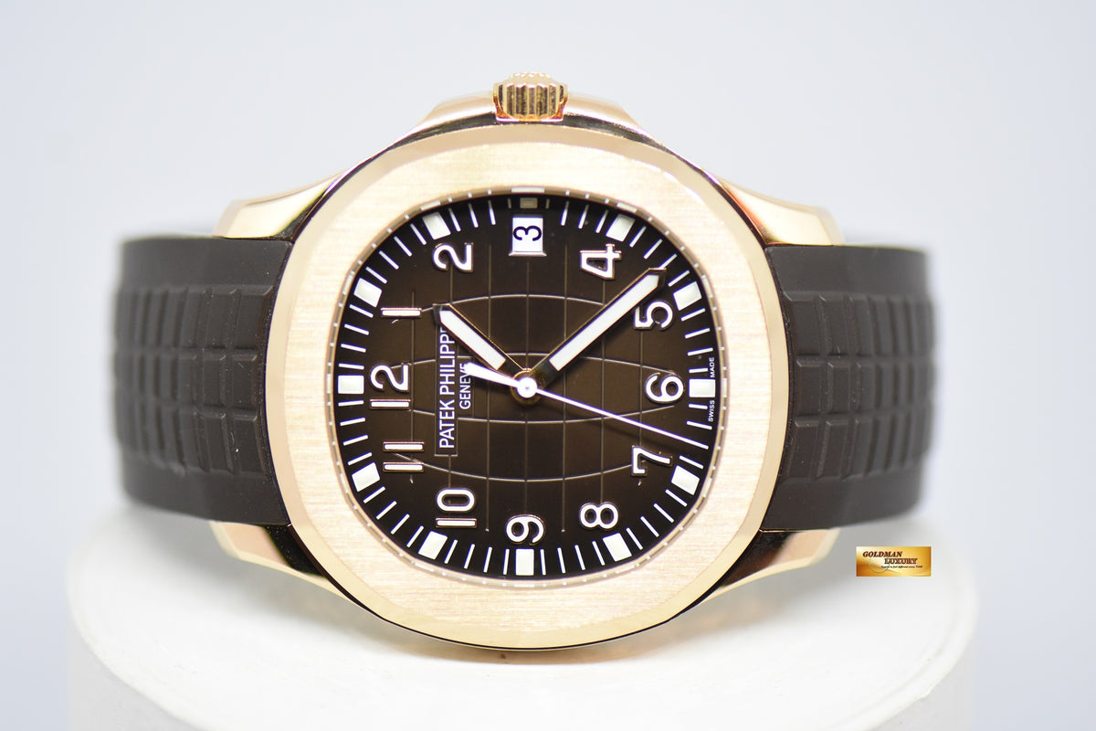 [SOLD] PATEK PHILIPPE AQUANAUT 40mm ROSE GOLD IN RUBBER 5167R AUTOMATIC (MINT) (UNPOLISHED)