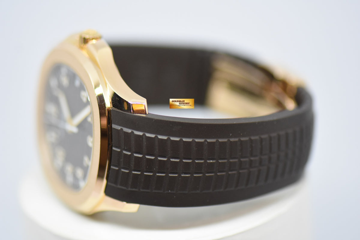 [SOLD] PATEK PHILIPPE AQUANAUT 40mm ROSE GOLD IN RUBBER 5167R AUTOMATIC (MINT) (UNPOLISHED)