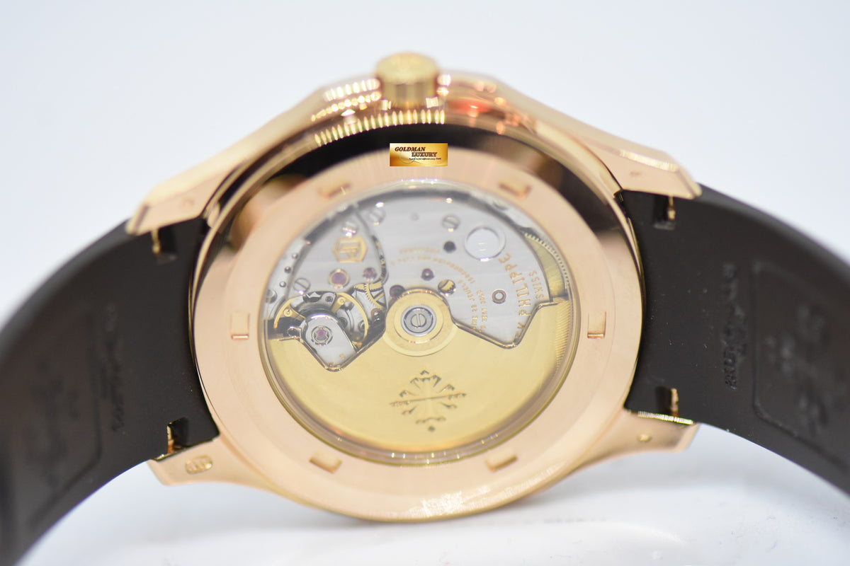 [SOLD] PATEK PHILIPPE AQUANAUT 40mm ROSE GOLD IN RUBBER 5167R AUTOMATIC (MINT) (UNPOLISHED)