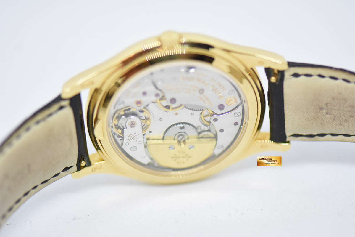 [SOLD] PATEK PHILIPPE PERPETUAL CALENDAR MOONPHASE 37mm 18K YELLOW GOLD 5140J (MINT)