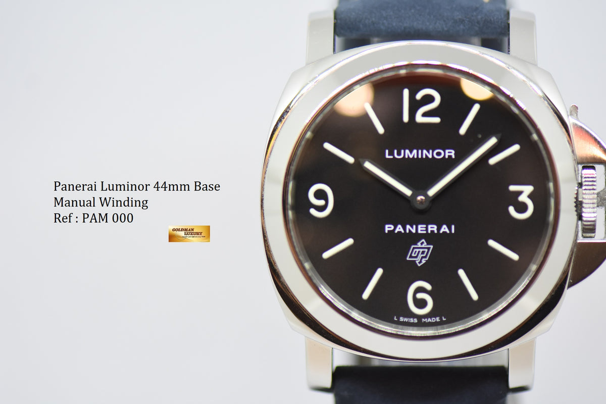 [SOLD] PANERAI LUMINOR 44mm BASE MANUAL WINDING PAM 000 (NEAR MINT)