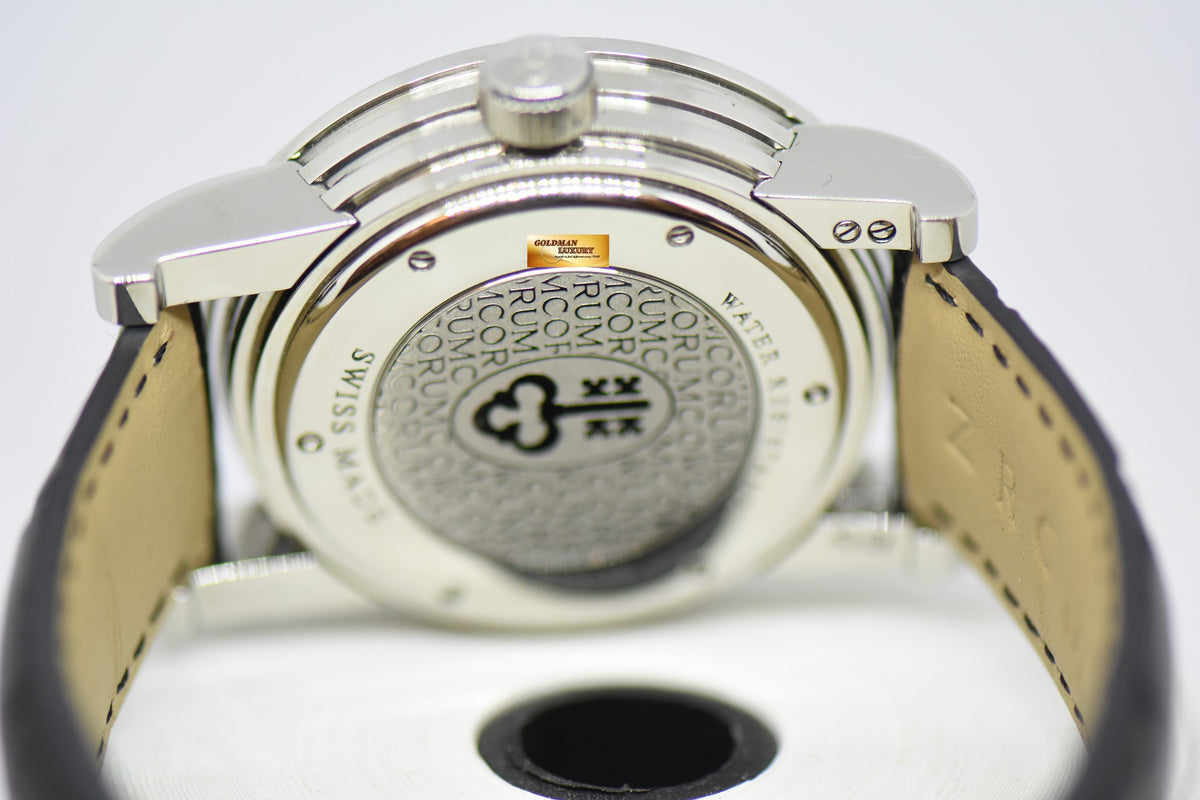 [SOLD] CORUM JUMPING HOUR 42mm STEEL IN LEATHER AUTOMATIC LIMITED EDITION OF 300 (NEAR MINT)