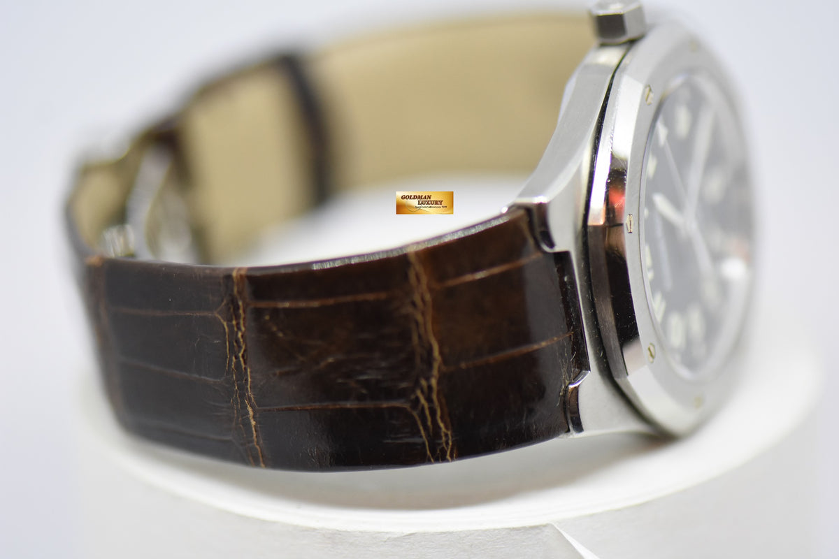 [SOLD] AUDEMARS PIGUET ROYAL OAK 36mm MILITARY DIAL IN LEATHER AUTOMATIC 14800ST (NEAR MINT)