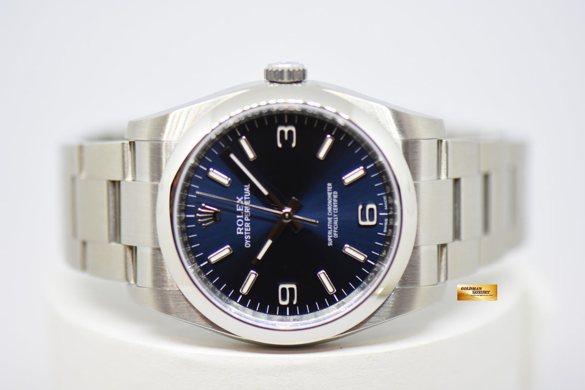 [SOLD] ROLEX OYSTER PERPETUAL 36mm STEEL IN BRACELET BLUE DIAL AUTOMATIC 116000 (NEW-UNWORN)