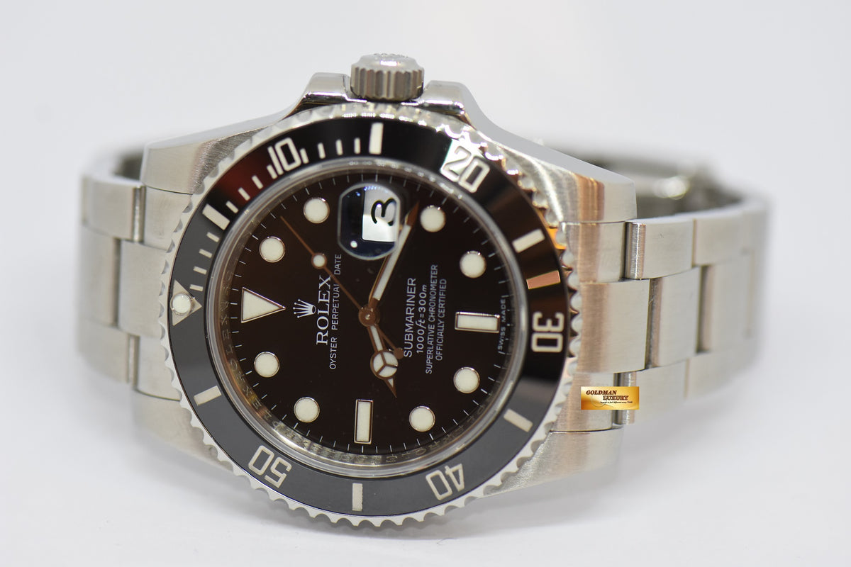 [SOLD] ROLEX OYSTER PERPETUAL SUBMARINER CERAMIC BLACK 116610LN (MINT)