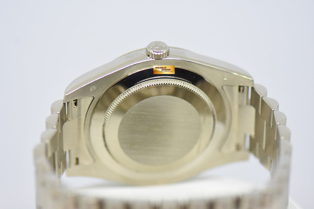 [SOLD] ROLEX OYSTER PERPETUAL DAY-DATE II 18K WHITE GOLD 41mm PRESIDENT BRACELET DIAMOND DIAL AUTOMATIC 218239 (LNIB)
