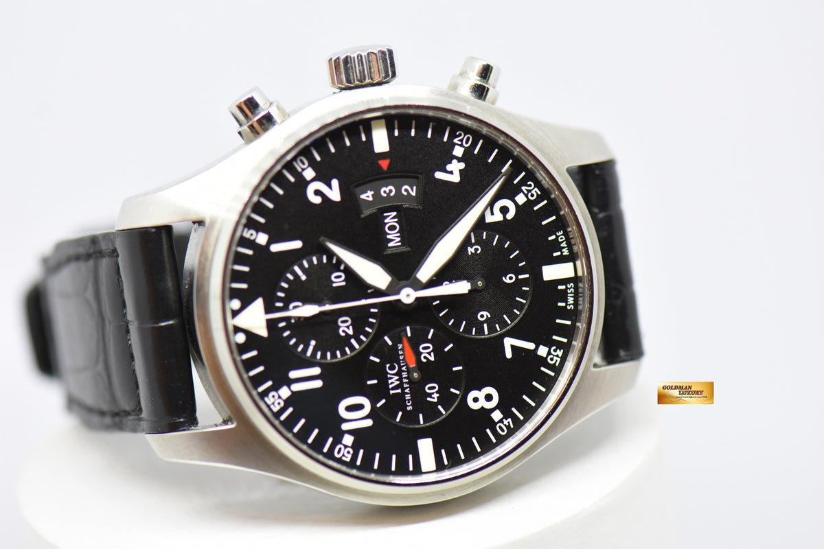 [SOLD] IWC PILOT CHRONOGRAPH 43mm DAY-DATE AUTOMATIC IW3777-01 (MINT)