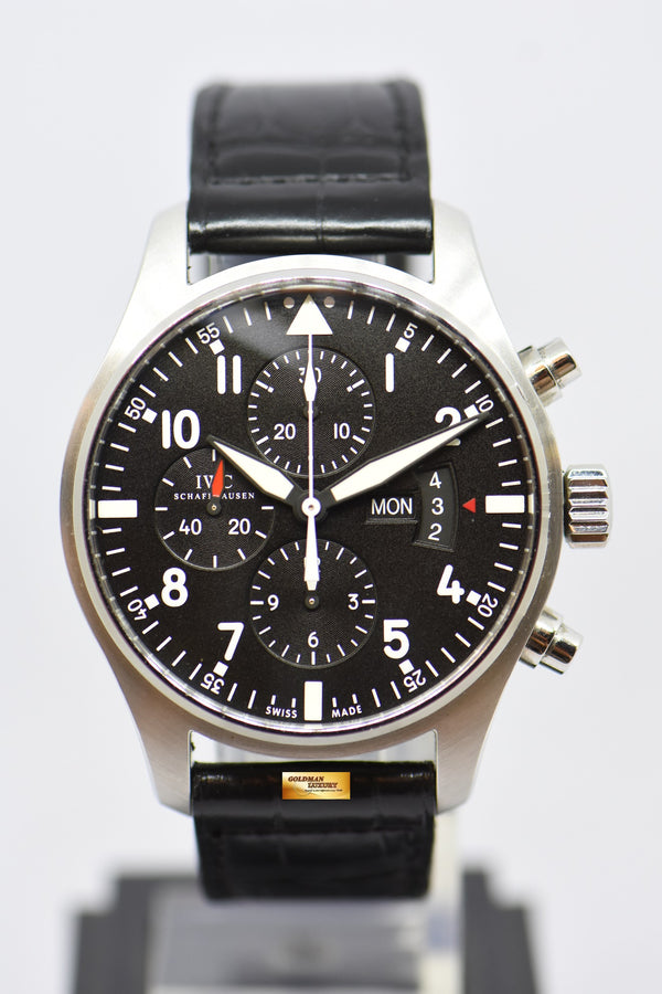 [SOLD] IWC PILOT CHRONOGRAPH 43mm DAY-DATE AUTOMATIC IW3777-01 (MINT)