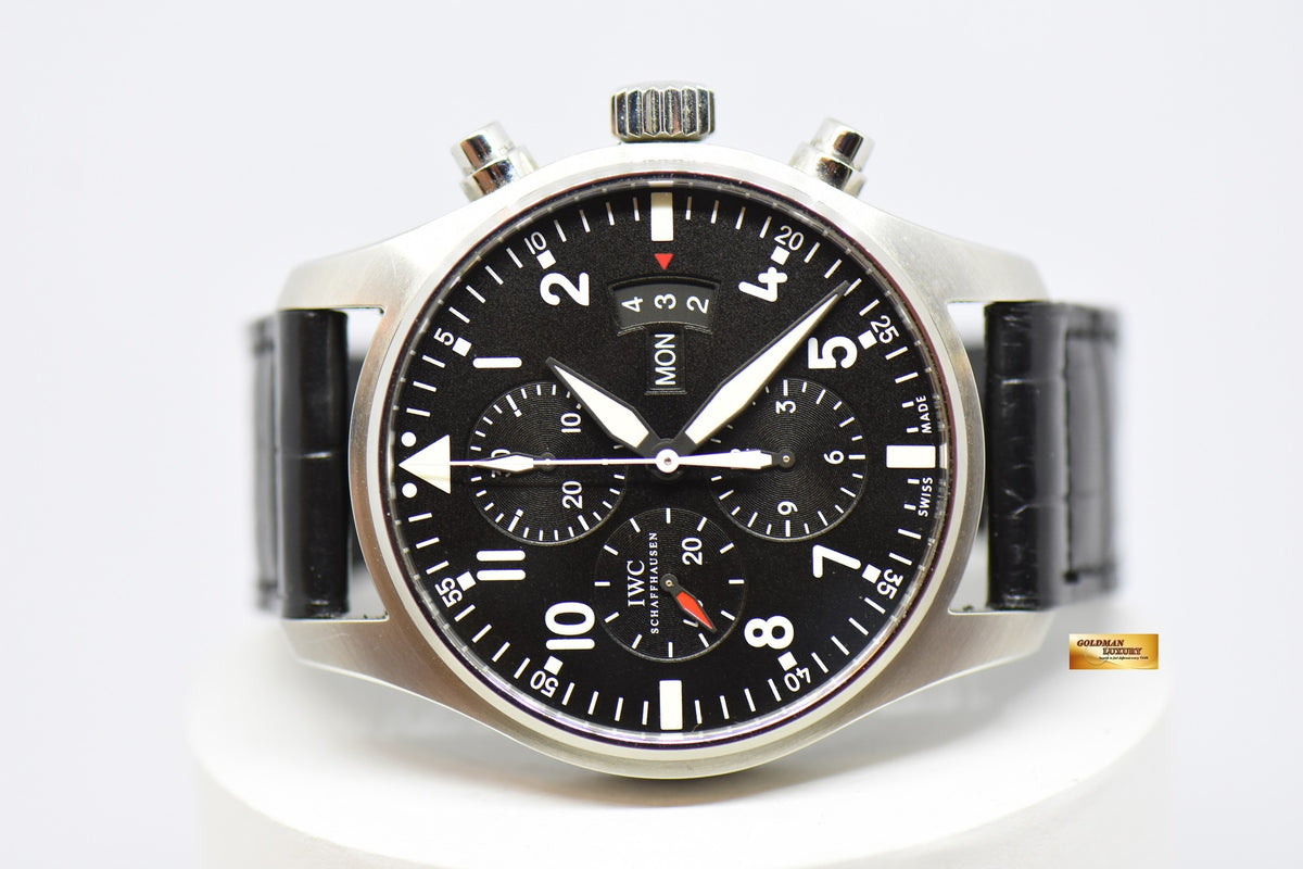[SOLD] IWC PILOT CHRONOGRAPH 43mm DAY-DATE AUTOMATIC IW3777-01 (MINT)