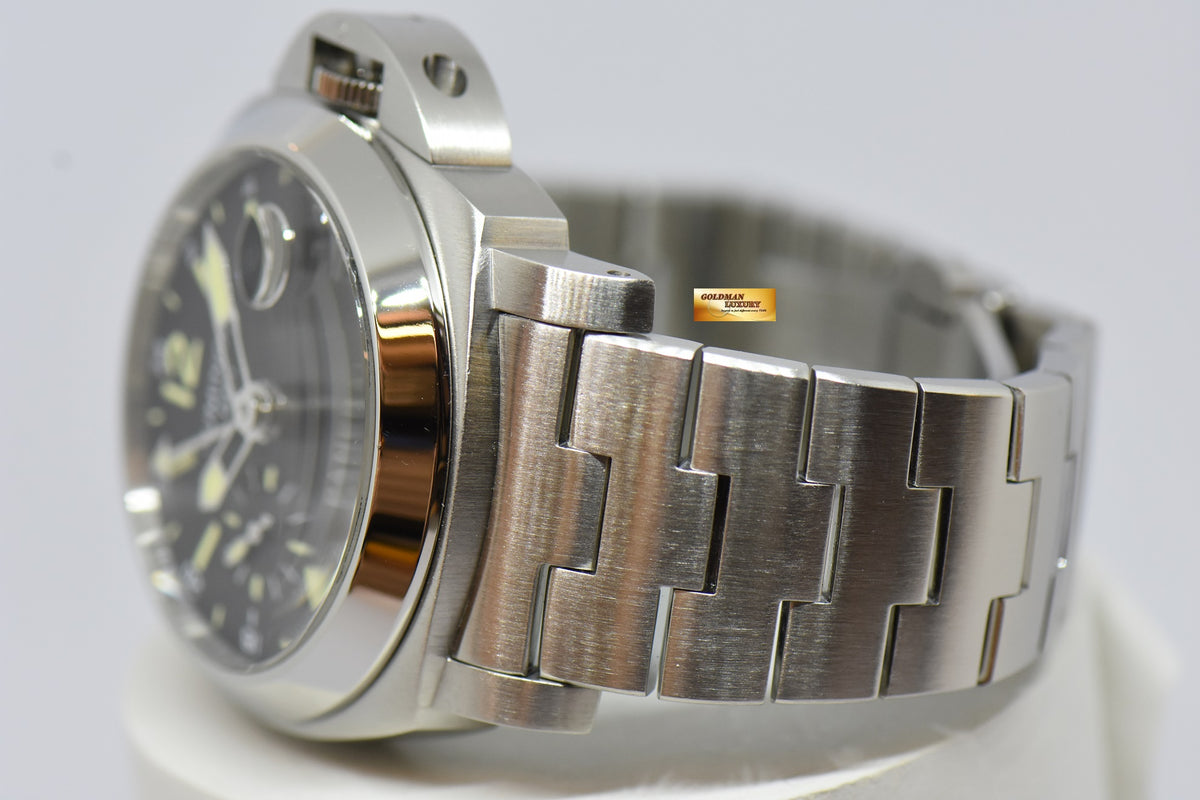 [SOLD] PANERAI LUMINOR GMT 44mm STEEL IN BRACELET AUTOMATIC PAM 297 (MINT)