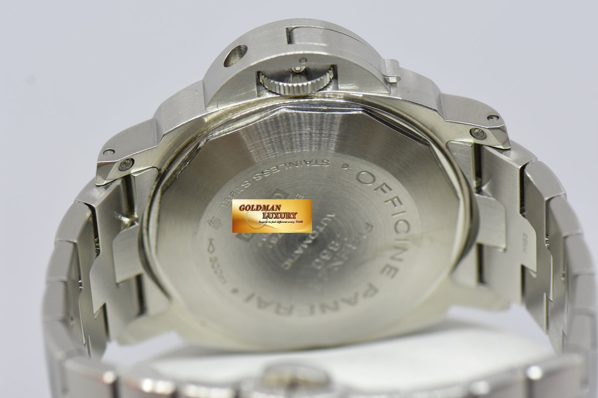 [SOLD] PANERAI LUMINOR GMT 44mm STEEL IN BRACELET AUTOMATIC PAM 297 (MINT)