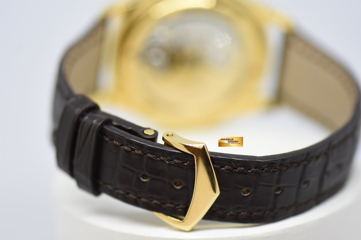 [SOLD] PATEK PHILIPPE COMPLICATIONS ANNUAL CALENDAR MOON-PHASE w/ POWER RESERVE 18K YELLOW GOLD AUTOMATIC 5146J (MINT)