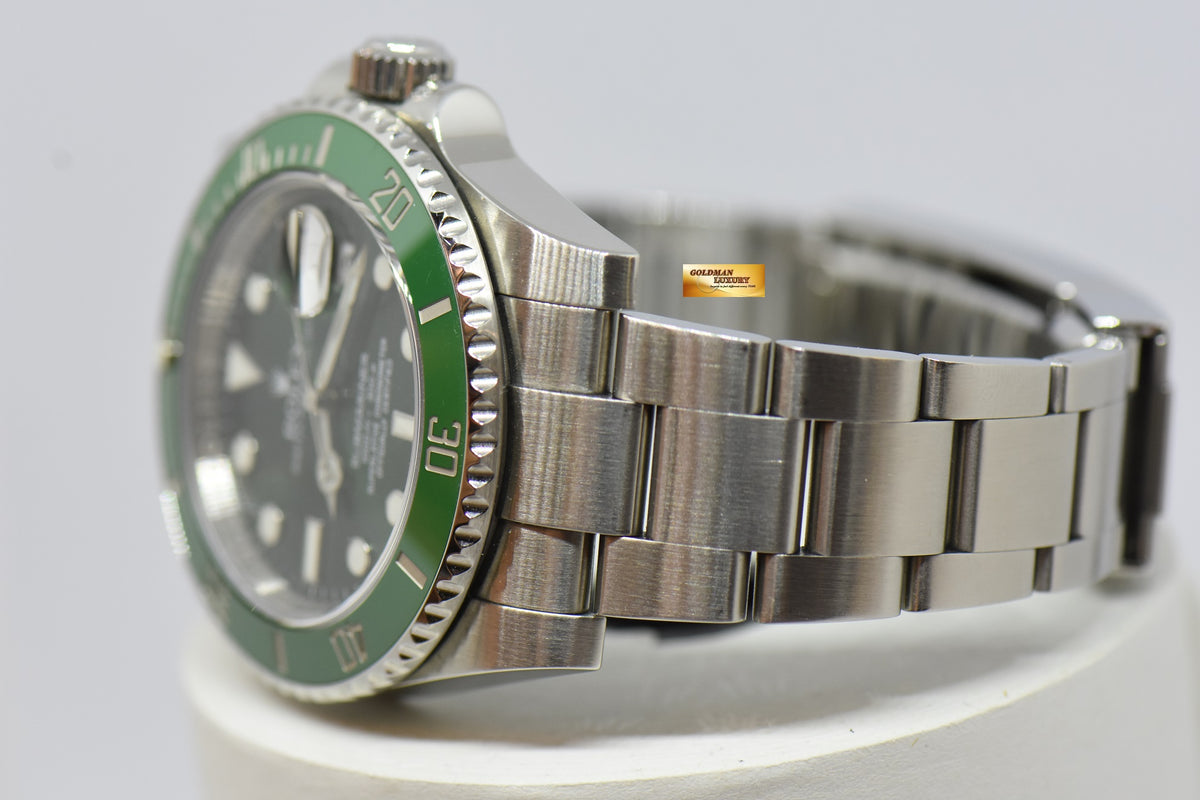 [SOLD] ROLEX OYSTER PERPETUAL SUBMARINER GREEN “HULK” CERAMIC BEZEL 116610LV (MINT)