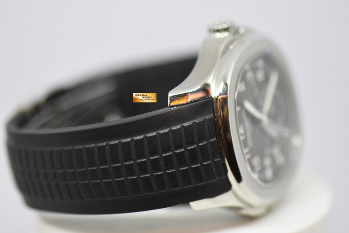 [SOLD] PATEK PHILIPPE AQUANAUT TRAVEL TIME 40mm STEEL IN RUBBER 5164A AUTOMATIC (MINT)