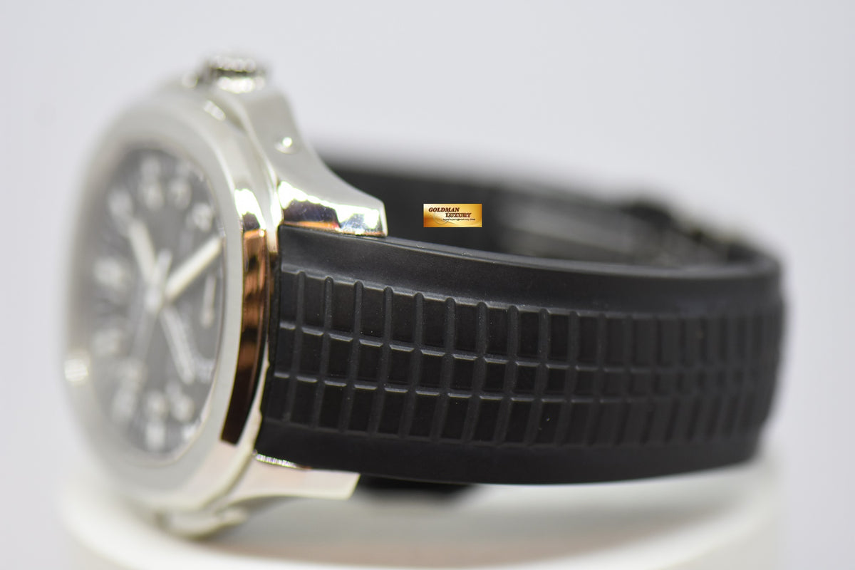 [SOLD] PATEK PHILIPPE AQUANAUT TRAVEL TIME 40mm STEEL IN RUBBER 5164A AUTOMATIC (MINT)