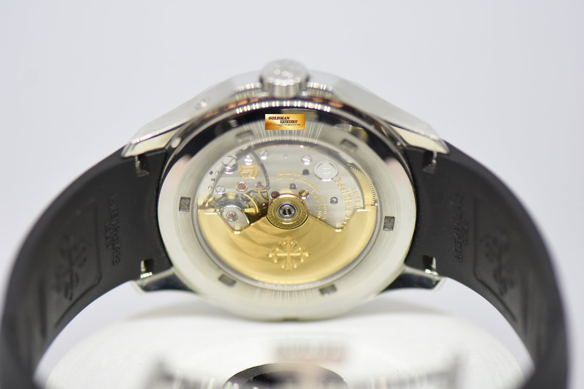 [SOLD] PATEK PHILIPPE AQUANAUT TRAVEL TIME 40mm STEEL IN RUBBER 5164A AUTOMATIC (MINT)