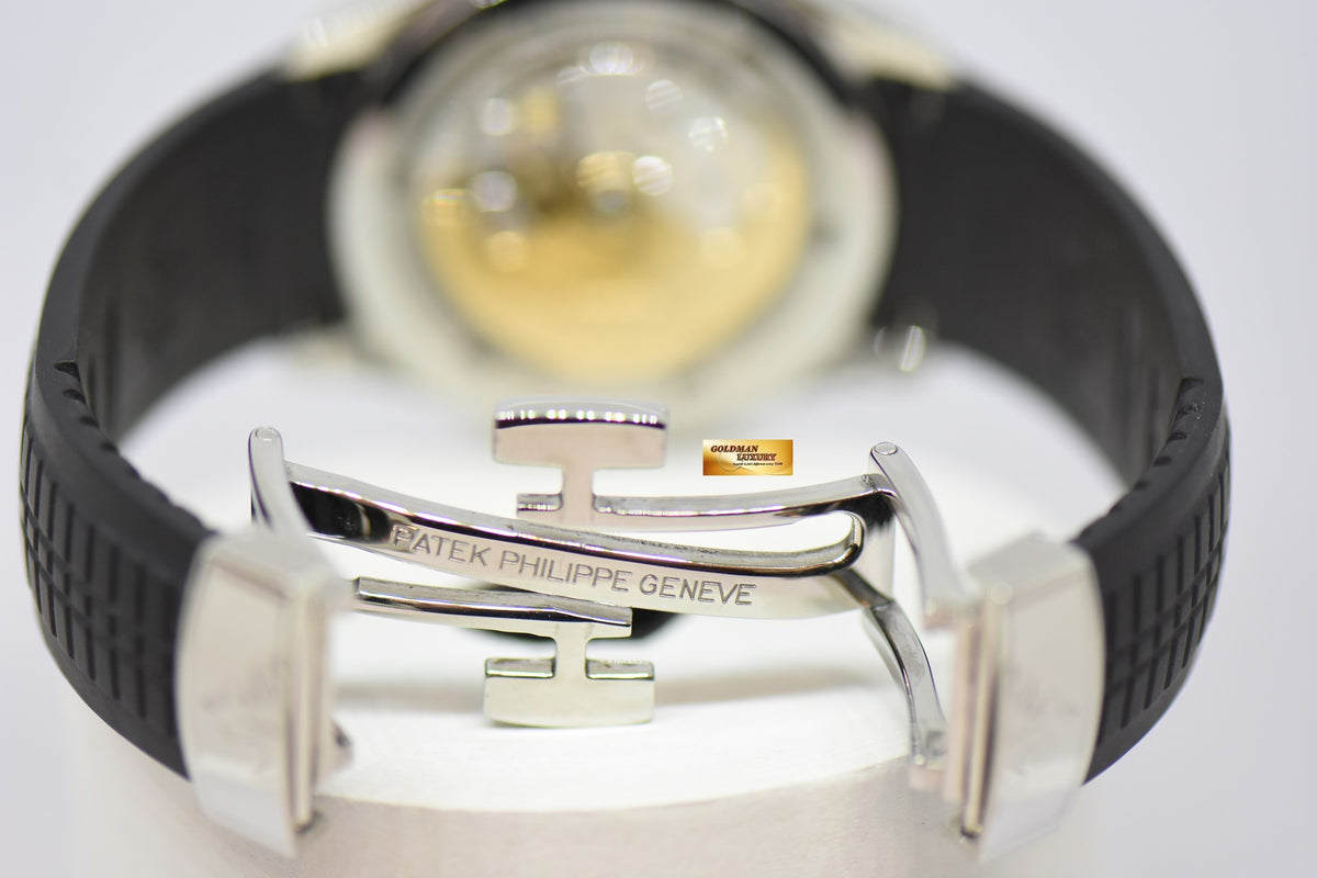 [SOLD] PATEK PHILIPPE AQUANAUT TRAVEL TIME 40mm STEEL IN RUBBER 5164A AUTOMATIC (MINT)