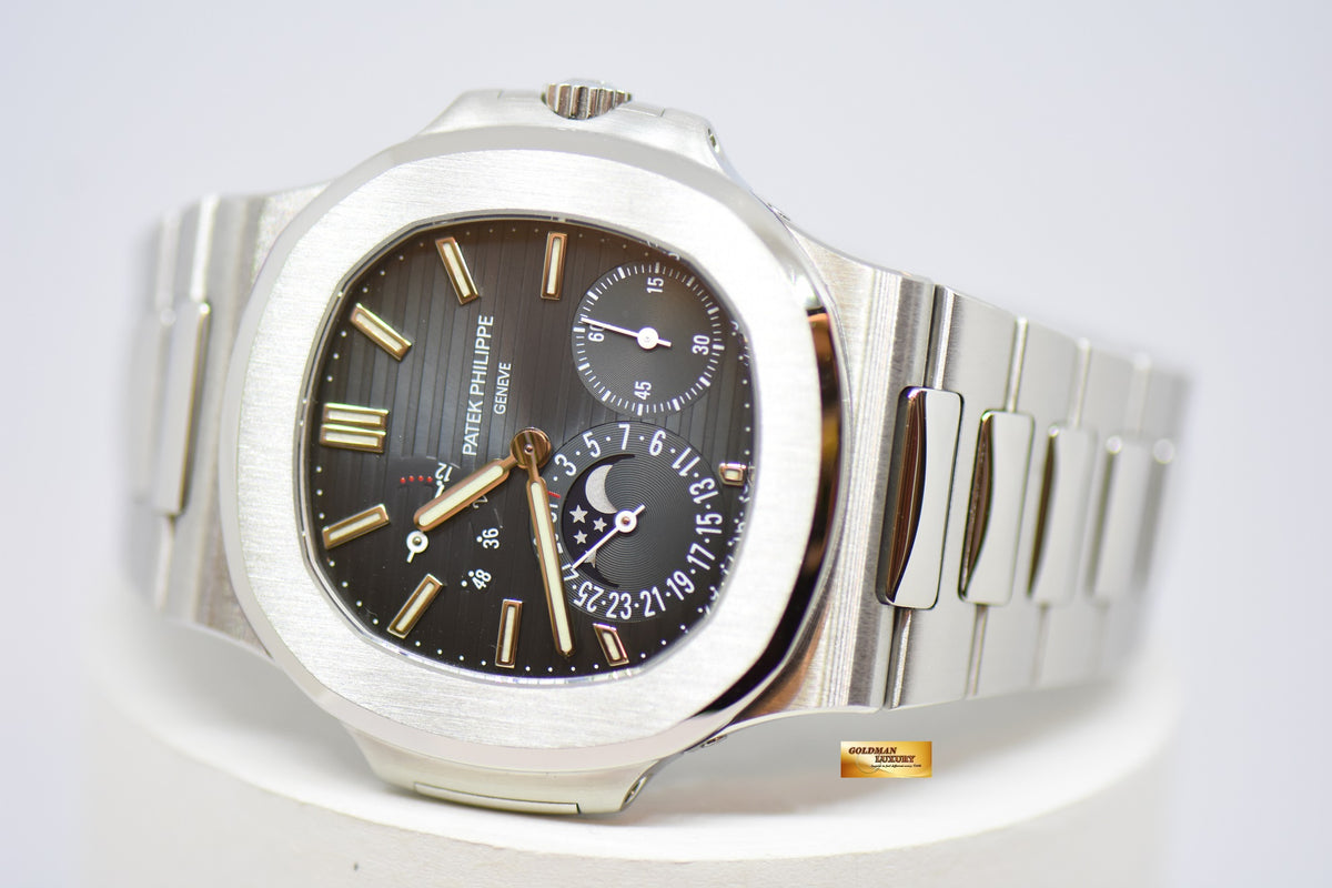 [SOLD] PATEK PHILIPPE NAUTILUS MOONPHASE POWER RESERVE IN STEEL 5712/1A (MINT)