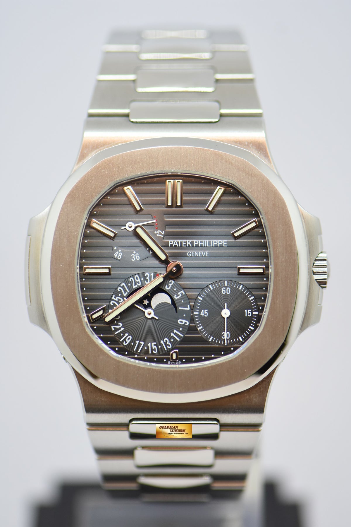 [SOLD] PATEK PHILIPPE NAUTILUS MOONPHASE POWER RESERVE IN STEEL 5712/1A (MINT)