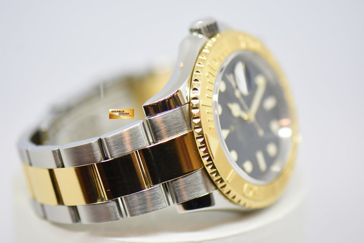 [SOLD] ROLEX OYSTER PERPETUAL YACHT-MASTER 40mm HALF-GOLD BLUE DIAL 16623 (MINT)