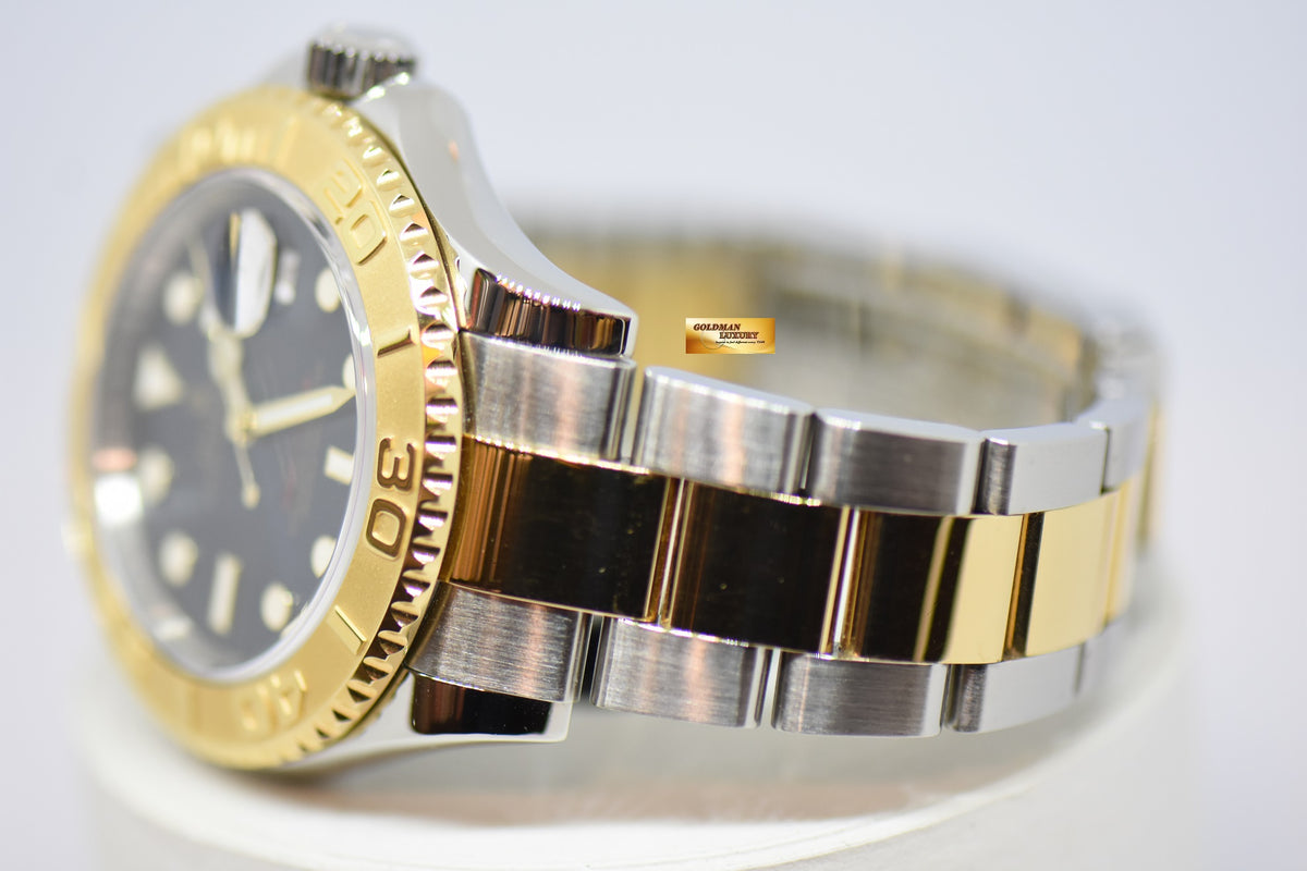 [SOLD] ROLEX OYSTER PERPETUAL YACHT-MASTER 40mm HALF-GOLD BLUE DIAL 16623 (MINT)