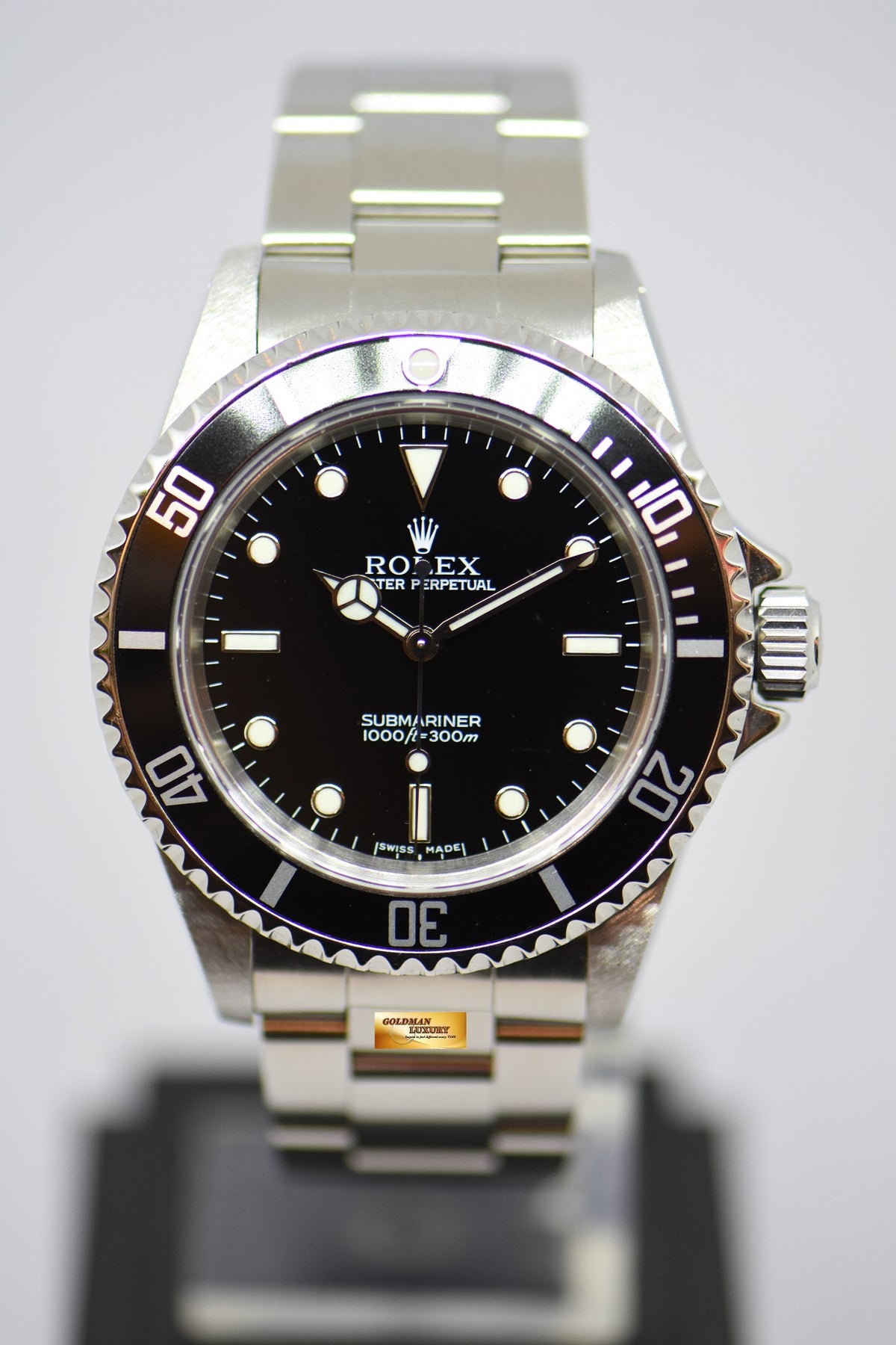 [SOLD] ROLEX OYSTER SUBMARINER NO DATE 2-LINERS 14060M (MINT)