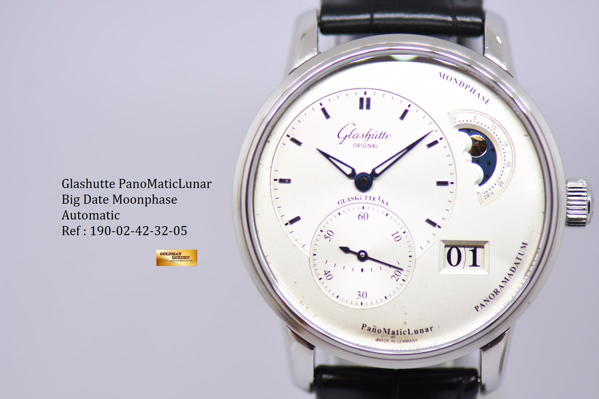 [SOLD] GLASHUTTE ORIGINAL PANOMATICLUNAR MOONPHASE 40mm AUTOMATIC (NEAR MINT)
