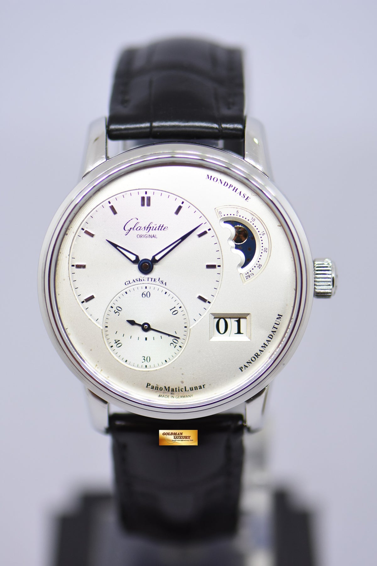 [SOLD] GLASHUTTE ORIGINAL PANOMATICLUNAR MOONPHASE 40mm AUTOMATIC (NEAR MINT)