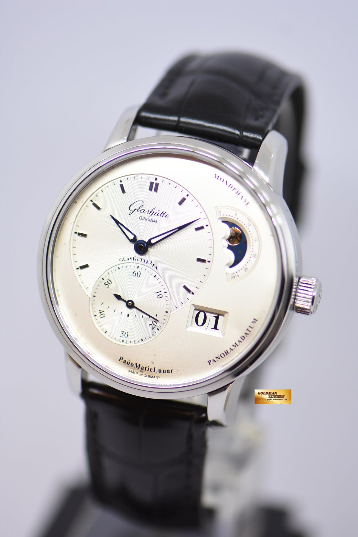 [SOLD] GLASHUTTE ORIGINAL PANOMATICLUNAR MOONPHASE 40mm AUTOMATIC (NEAR MINT)