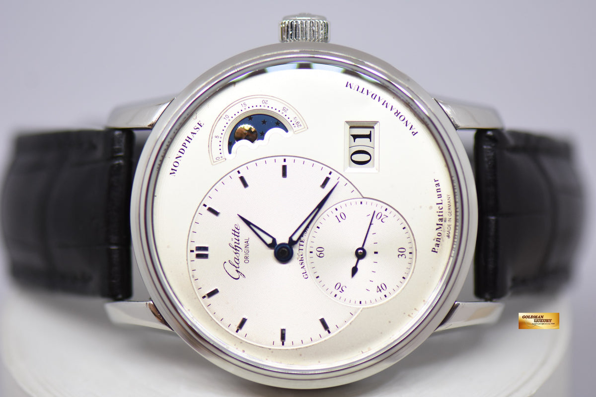 [SOLD] GLASHUTTE ORIGINAL PANOMATICLUNAR MOONPHASE 40mm AUTOMATIC (NEAR MINT)
