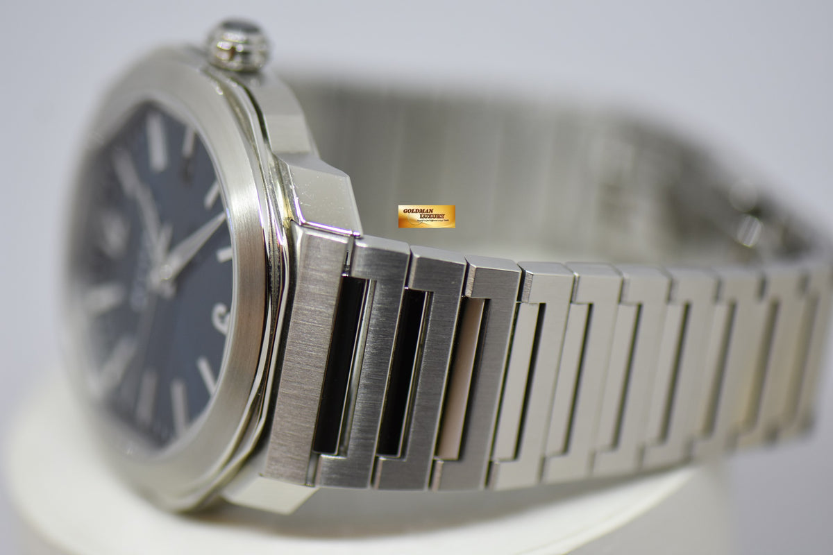 [SOLD] BVLGARI OCTO ROMA STEEL IN BRACELET BLUE DIAL OC41S AUTOMATIC (MINT)