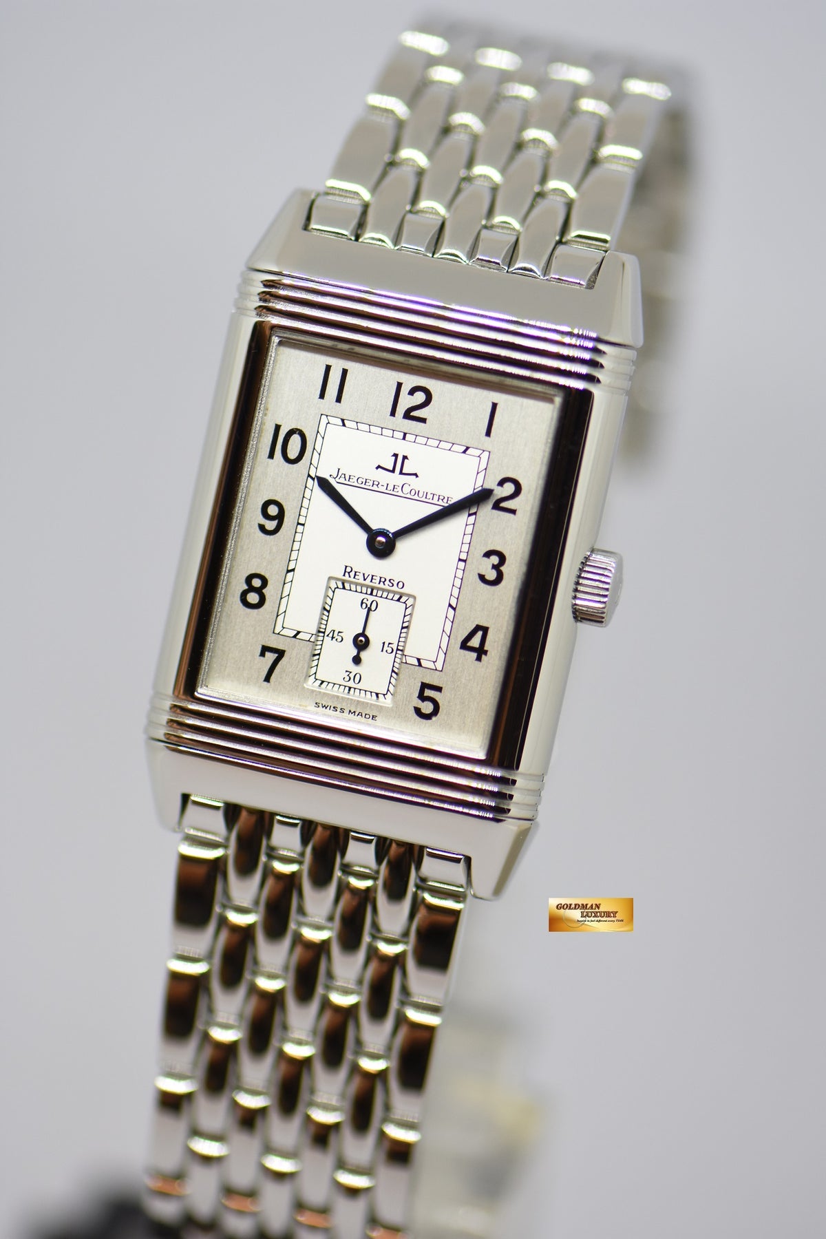 [SOLD] JLC REVERSO GRANDE TAILLE STEEL IN BRACELET MANUAL WINDING 270.8.62 (MINT)